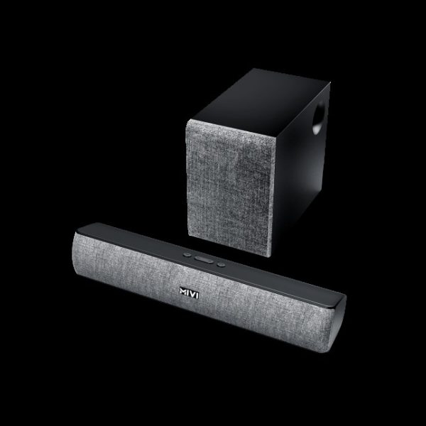 Mivi Fort S36 36W Bluetooth Soundbar with Subwoofer, BT V5.3, 2.1 Channel (Black)
