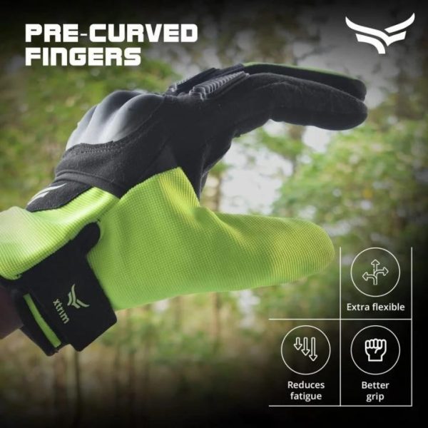 Xtrim Protekt Universal Bike Riding Gloves with Sloping Finger Knuckles - Image 3