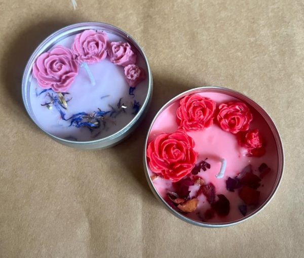 Personalized Flower & Scented Candles | Custom Floral Designs with Your Favorite Fragrance